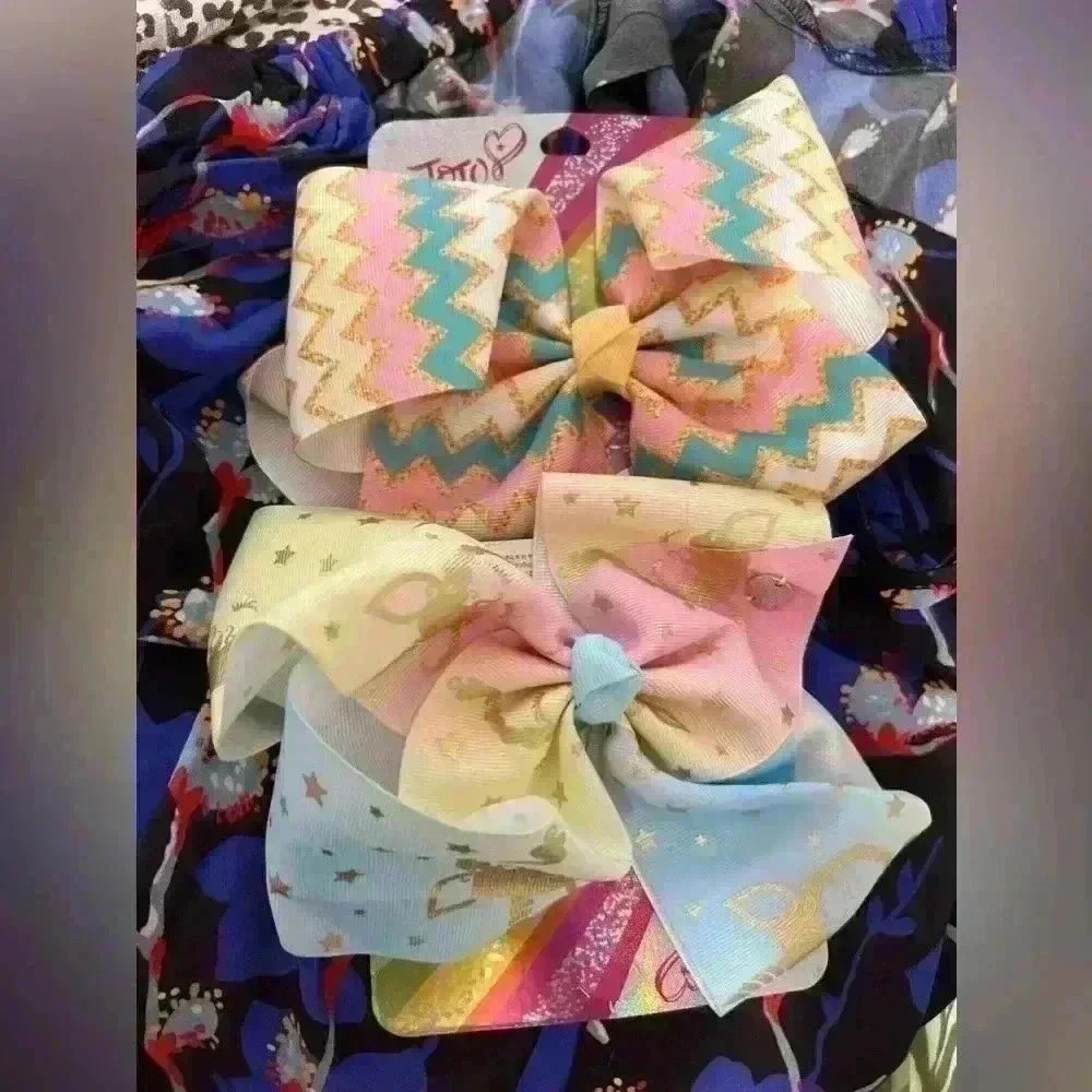 Jojo Siwa Costume Dress Bow Bows Medium Girls Striped Clown Circus - Picture 5 of 5
